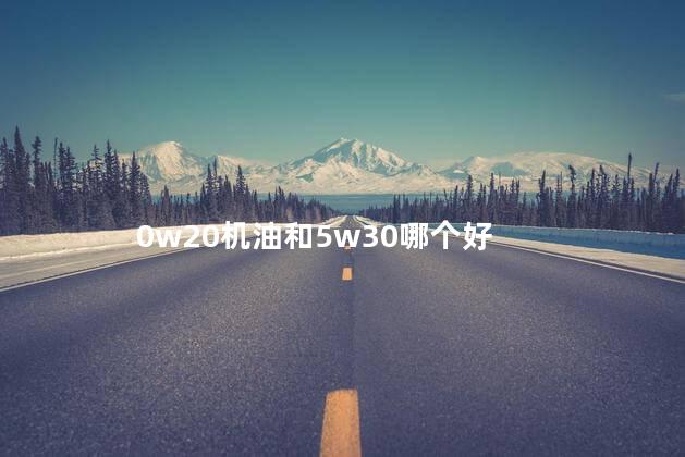 0w20机油和5w30哪个好