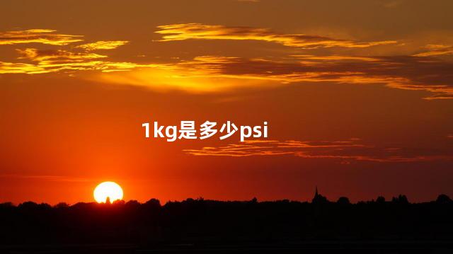 1KG多少PSI多少MPa 1kg是1000g吗