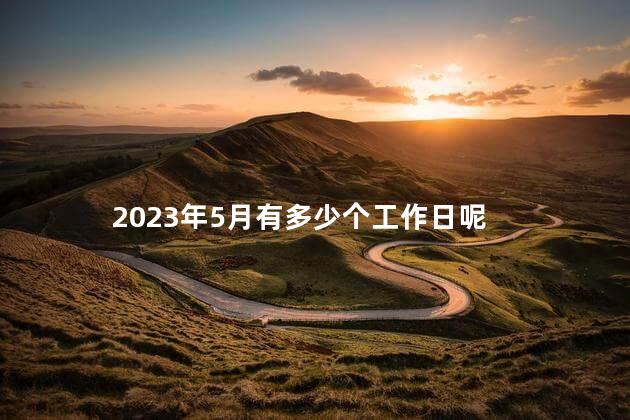 2023年5月有多少个工作日 2023年有多少周