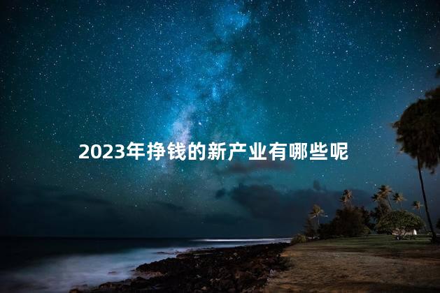 2023年挣钱的新产业有哪些 什么行业好挣钱