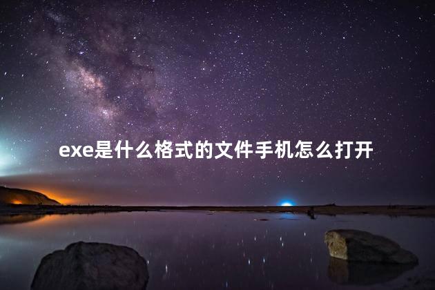 exe是什么格式的文件 exe文件电脑可以打开吗