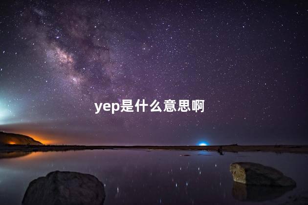 yep是什么意思啊