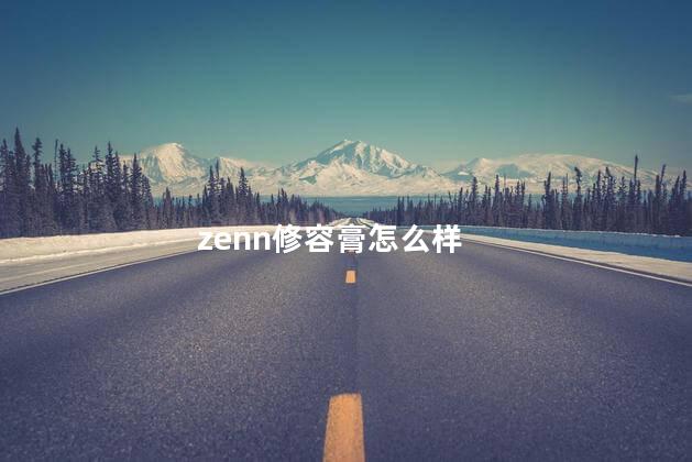 zenn修容膏怎么样