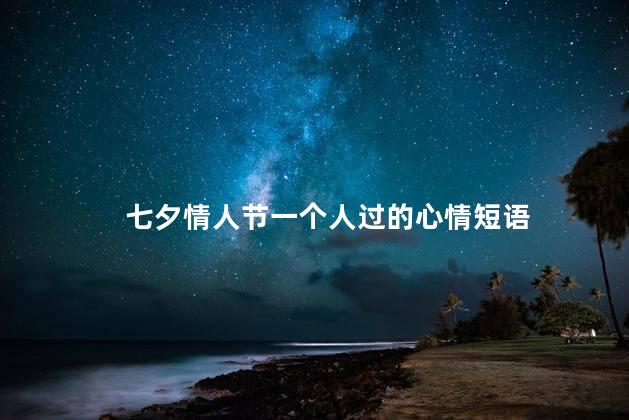 七夕情人节一个人过的心情短语 情人节语录唯美经典短句发朋友圈