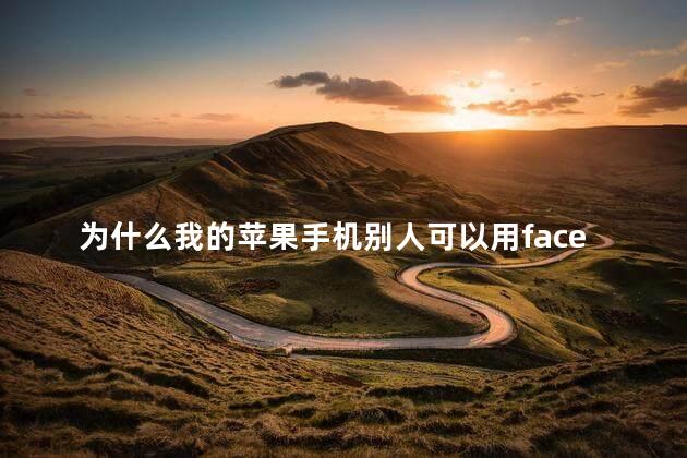 为什么我的苹果手机别人可以用face打进来