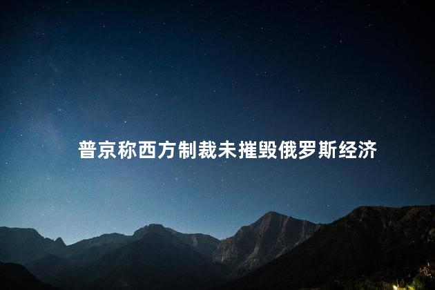 普京称西方制裁未摧毁俄罗斯经济