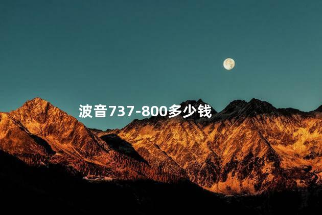 波音737-800多少钱