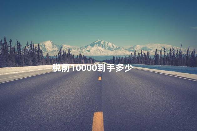 税前10000到手多少